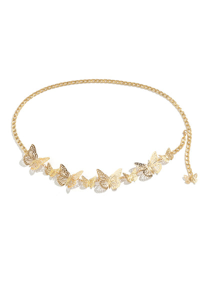 Simple Geometric Hollow Butterfly Waist Chain