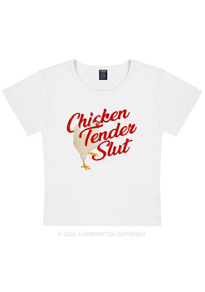 Chicken Tender Slxt Y2K Baby Tee Cherrykitten