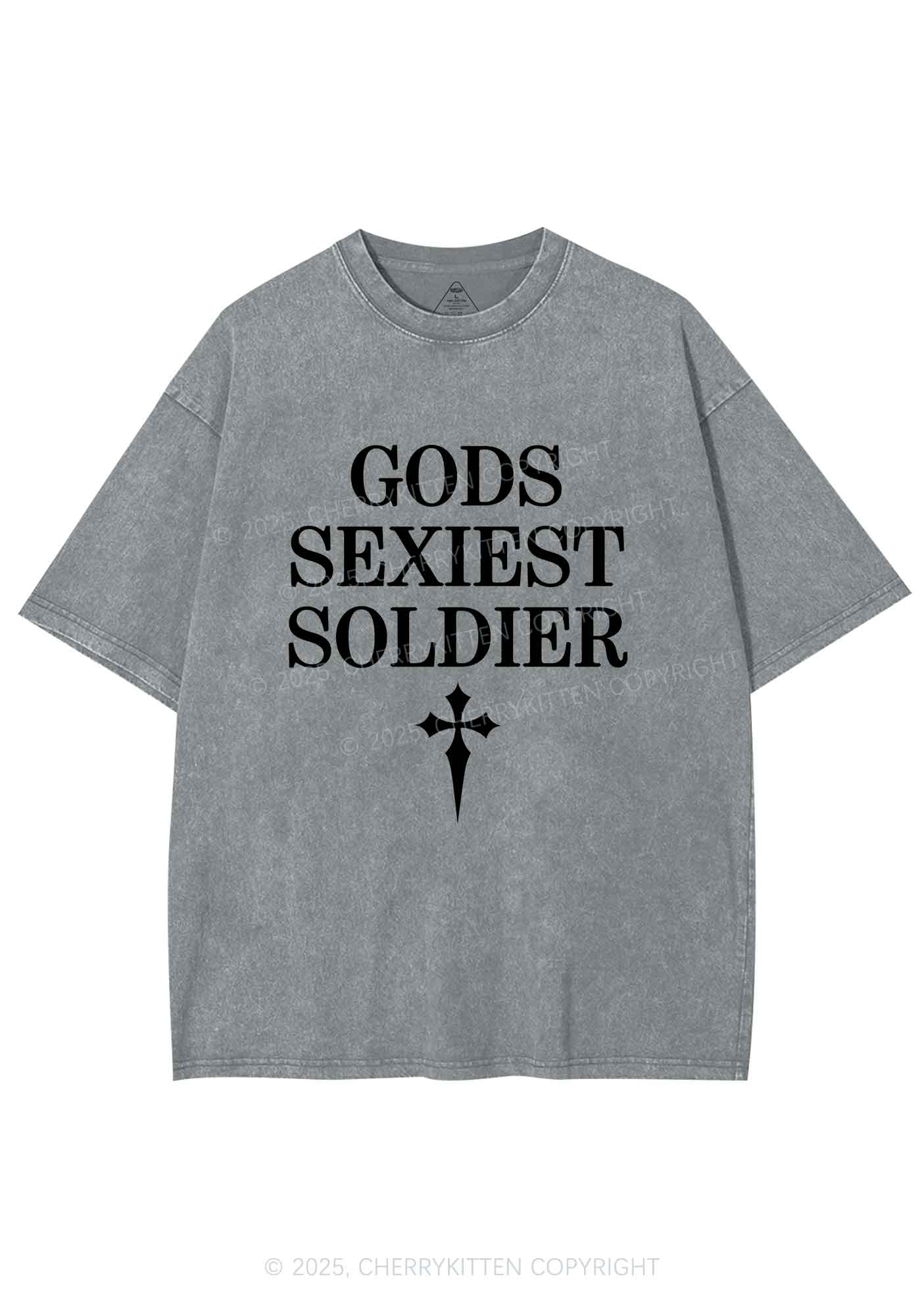 Gods Soldier Y2K Shirts Washed Tee Cherrykitten