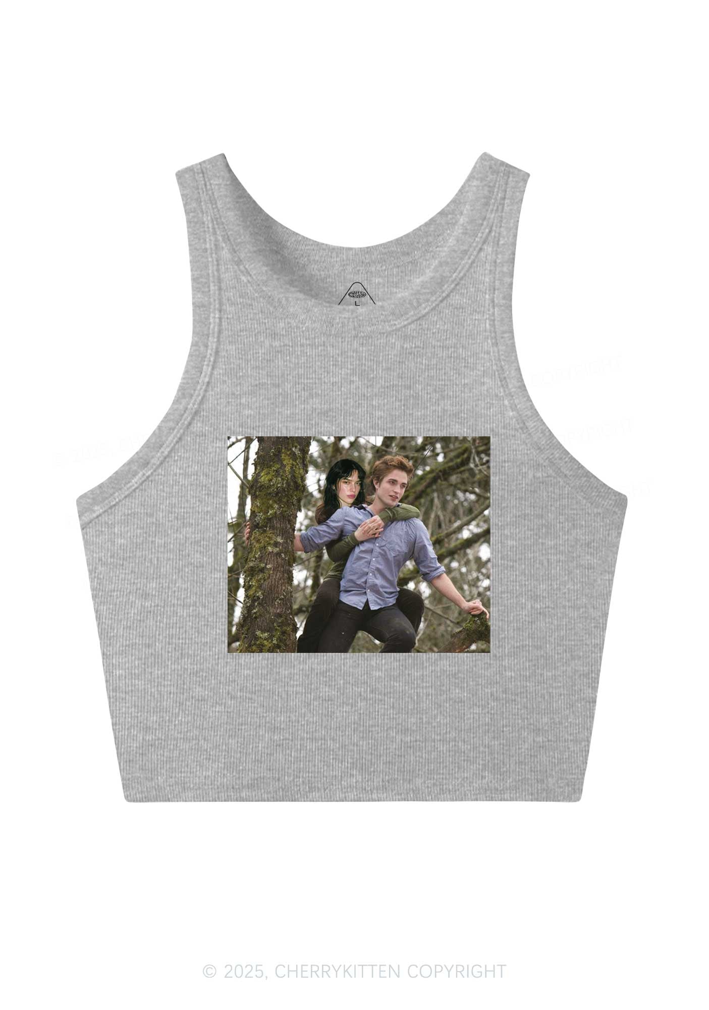 Custom Face Y2K Crop Tank Top Cherrykitten