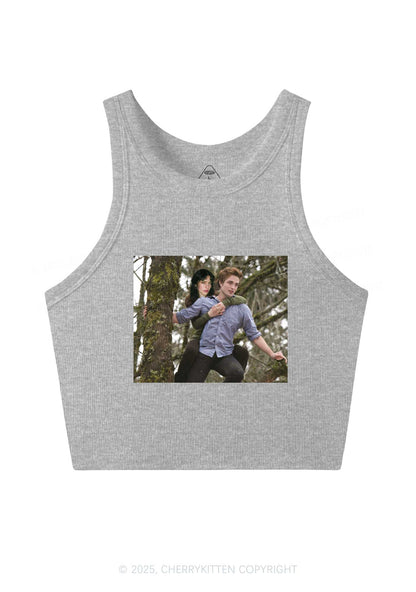 Custom Face Y2K Crop Tank Top Cherrykitten