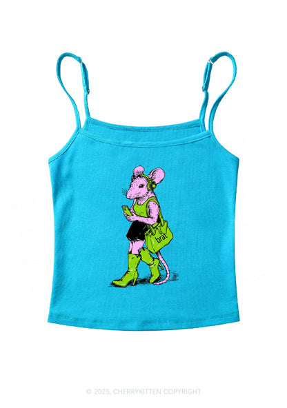 Brat Girl Y2K Spaghetti Strap Cami Cherrykitten