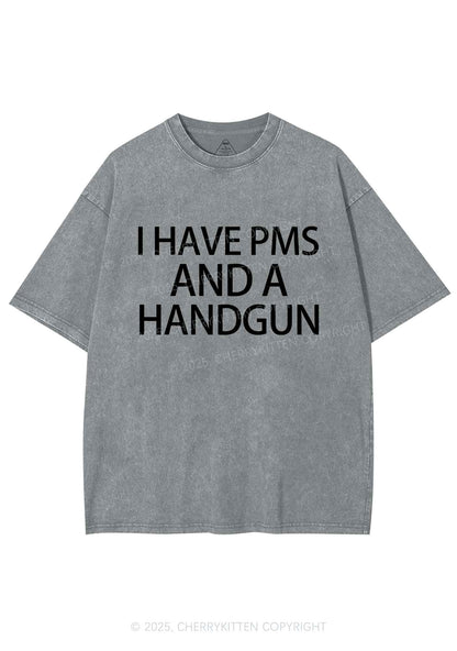 I Have Pms Y2K Shirts Washed Tee Cherrykitten