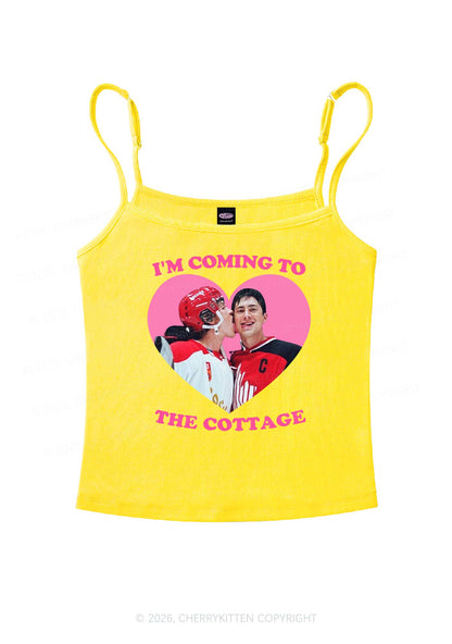Coming To Cottage HR Y2K Spaghetti Strap Cami Cherrykitten