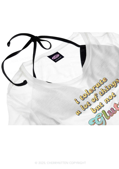 Tolerate Gluten Y2K Sheer Crop Tee Cherrykitten