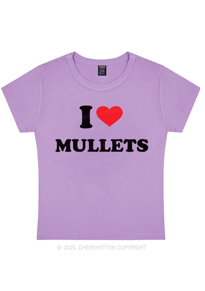 I Love Mullets Y2K Baby Tee Cherrykitten