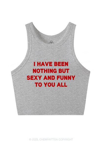 I Have Been Funny Y2K Crop Tank Top Cherrykitten