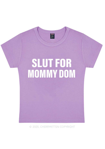 Slxt For Mommy Dom Y2K Baby Tee Cherrykitten