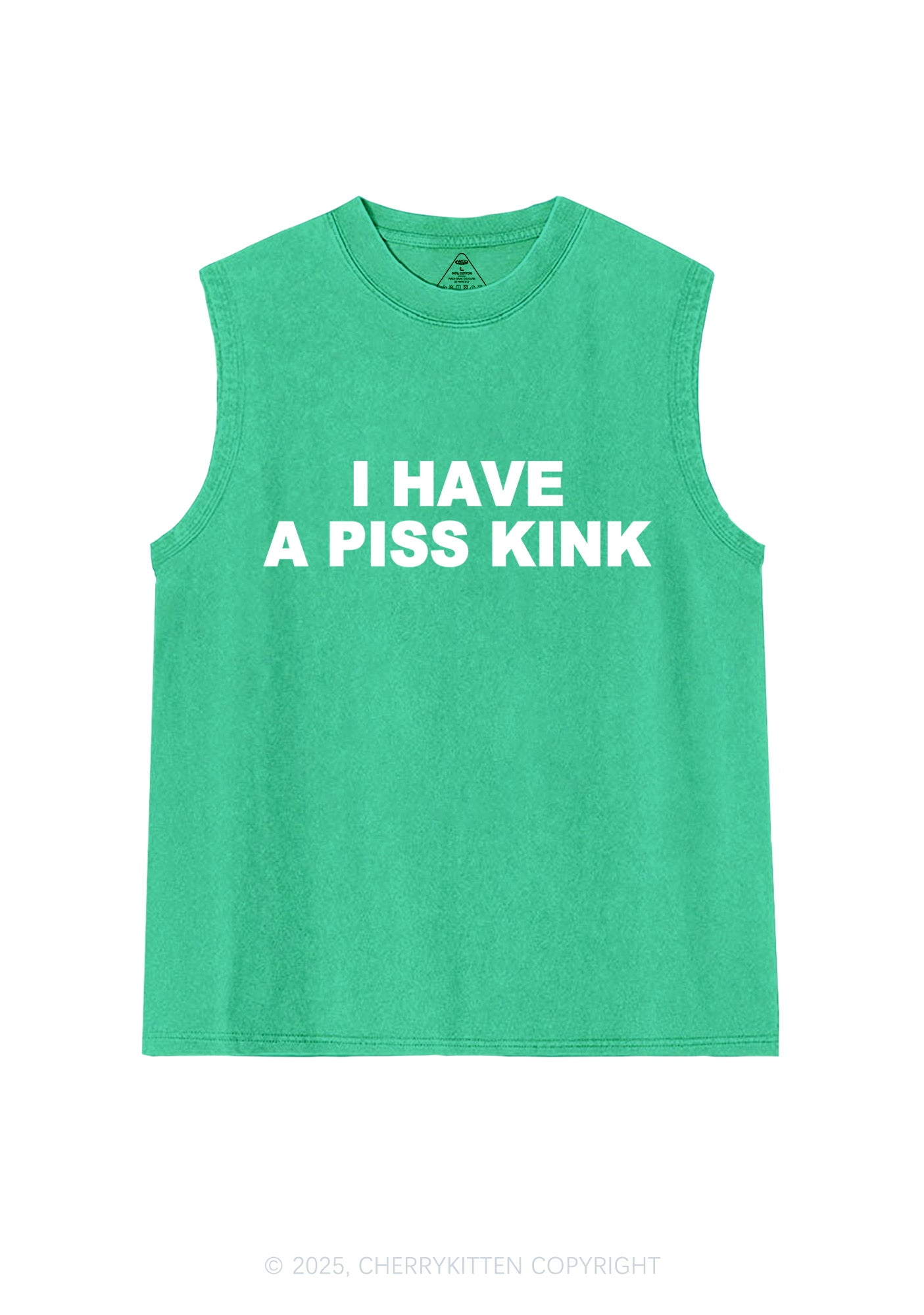 Piss Kink Y2K Washed Muscle Tank Cherrykitten