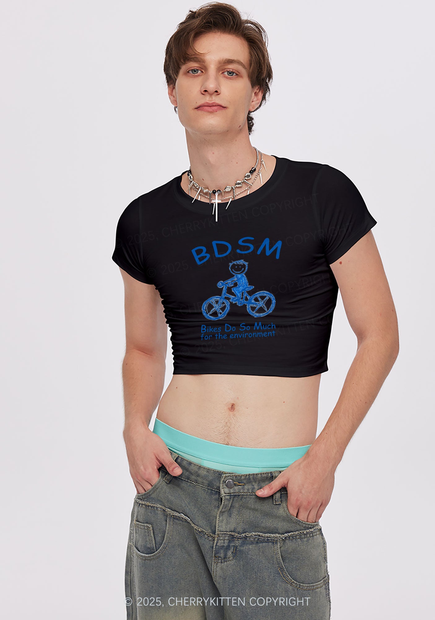 Bikes Do Much Environment Y2K Baby Tee Cherrykitten