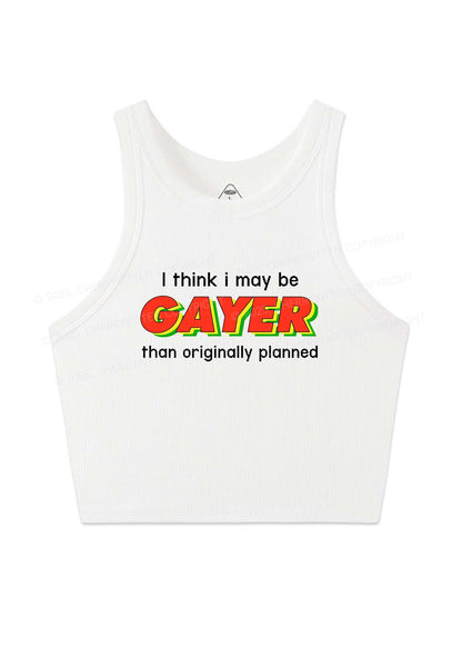 I May Be Gayer Pride Y2K Crop Tank Top Cherrykitten