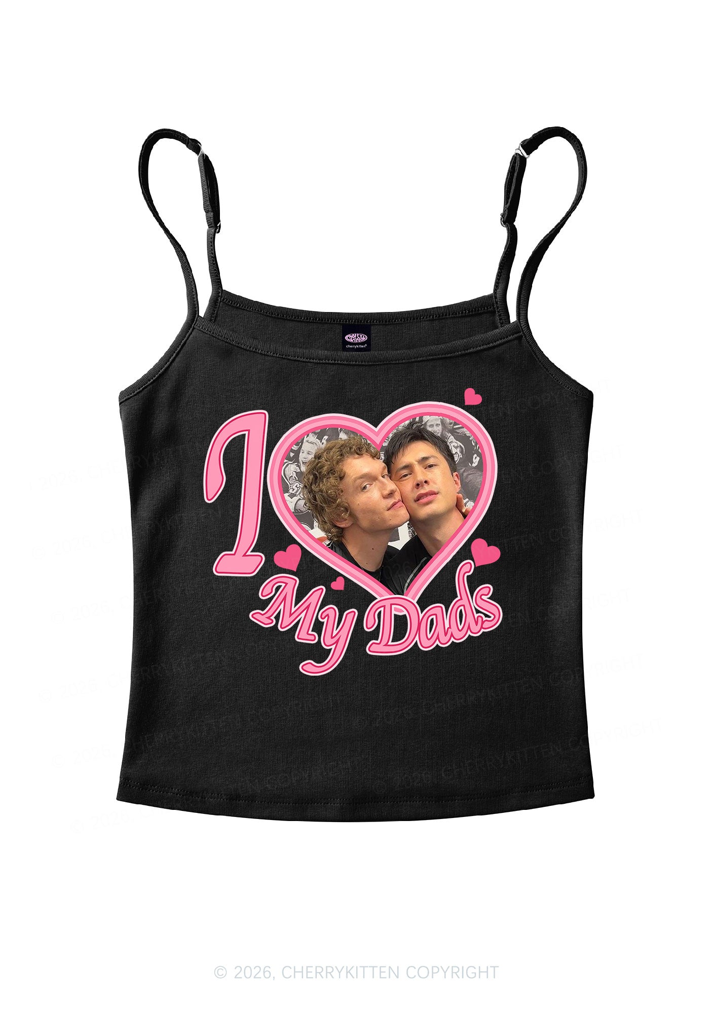 I Love My Dads HR Y2K Spaghetti Strap Cami Cherrykitten