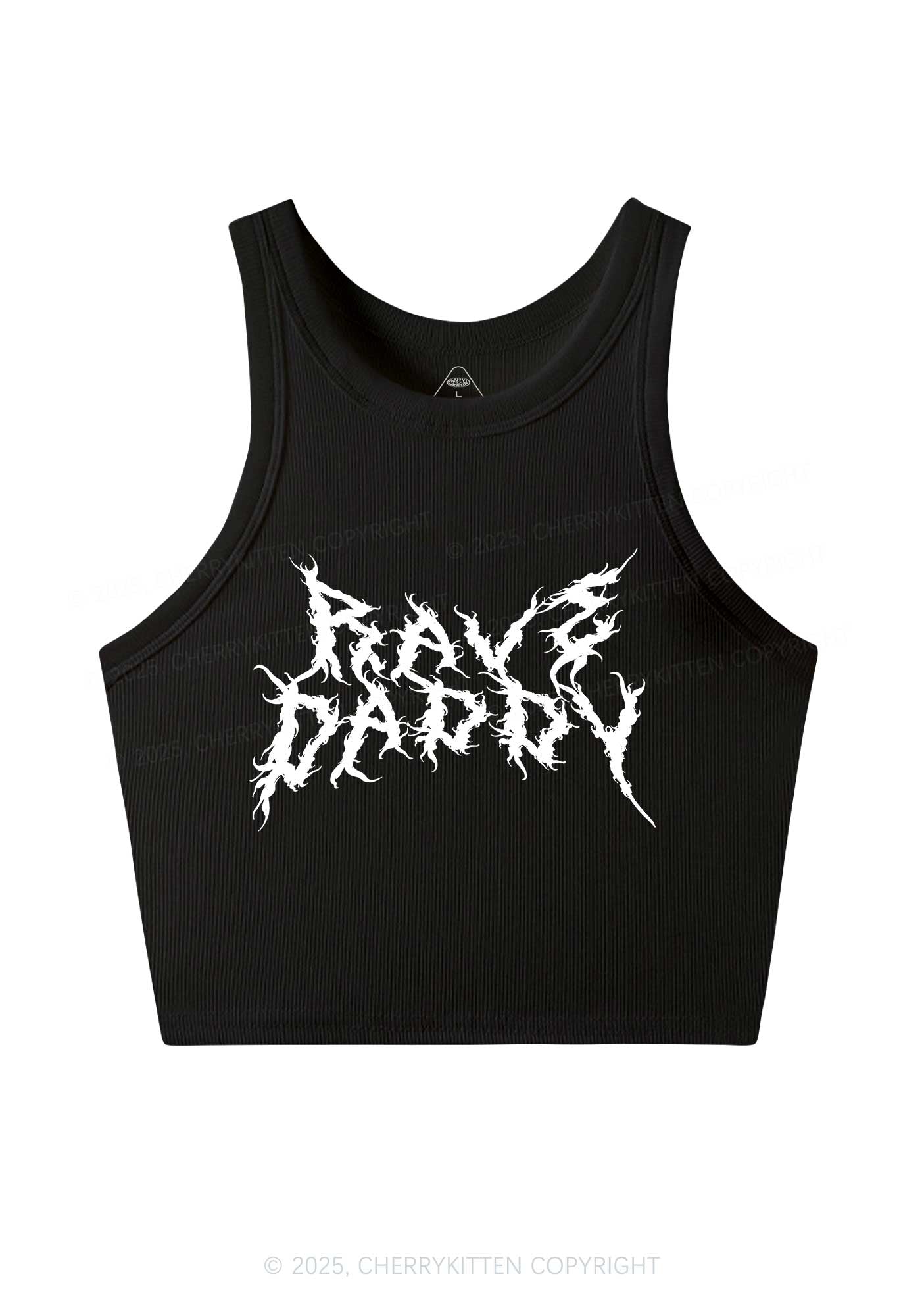 Rave Daddy Y2K Crop Tank Top Cherrykitten