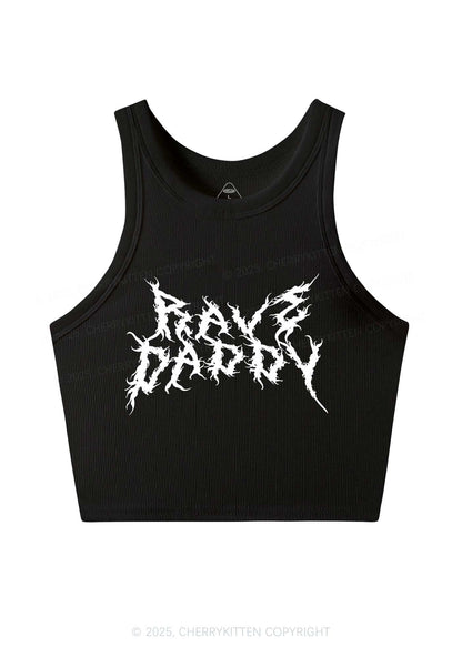 Rave Daddy Y2K Crop Tank Top Cherrykitten