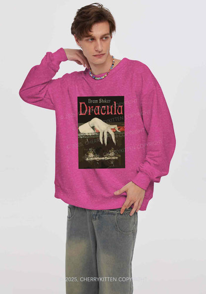 Halloween Creepy Claw Y2K Washed Sweatshirts Cherrykitten