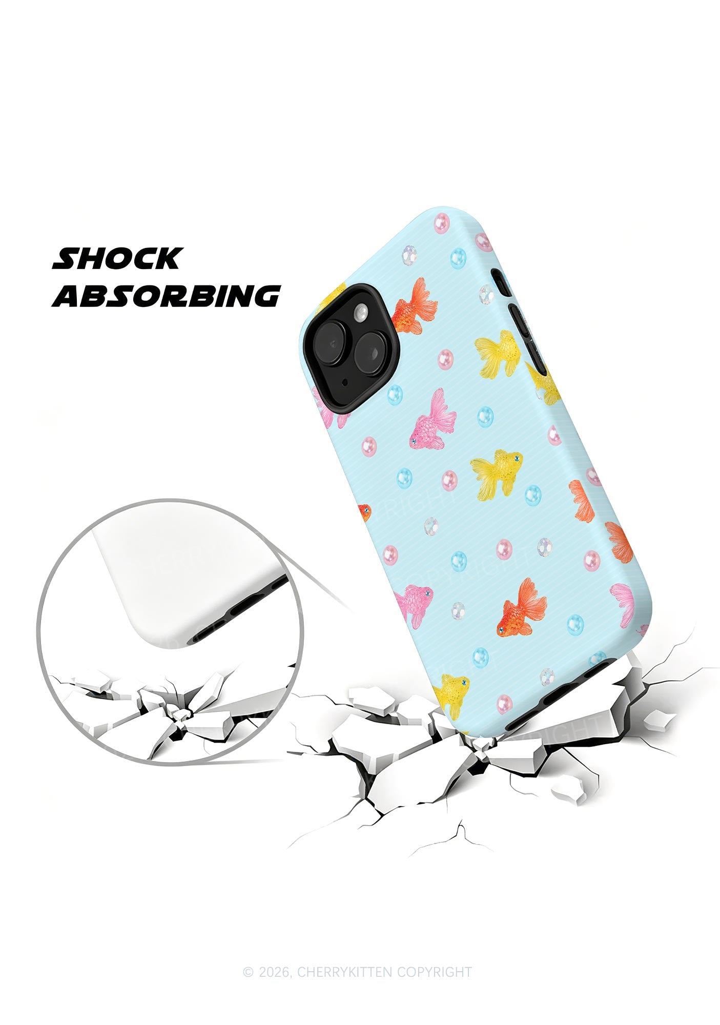 Candy Goldfish Bubble Y2K Phone Case Cherrykitten