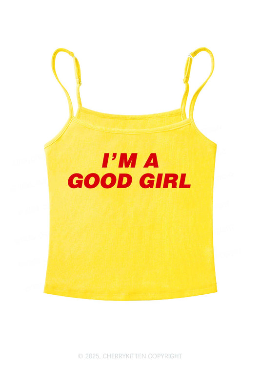 Im A Good Girl Y2K Spaghetti Strap Cami Cherrykitten