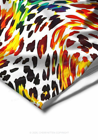 Rainbow Leopard Pride Y2K Print Men Boxer Briefs Cherrykitten
