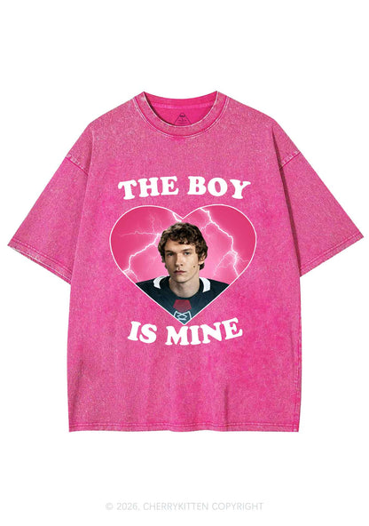 The Boy Is Mine CS Y2K Shirts Washed Tee Cherrykitten