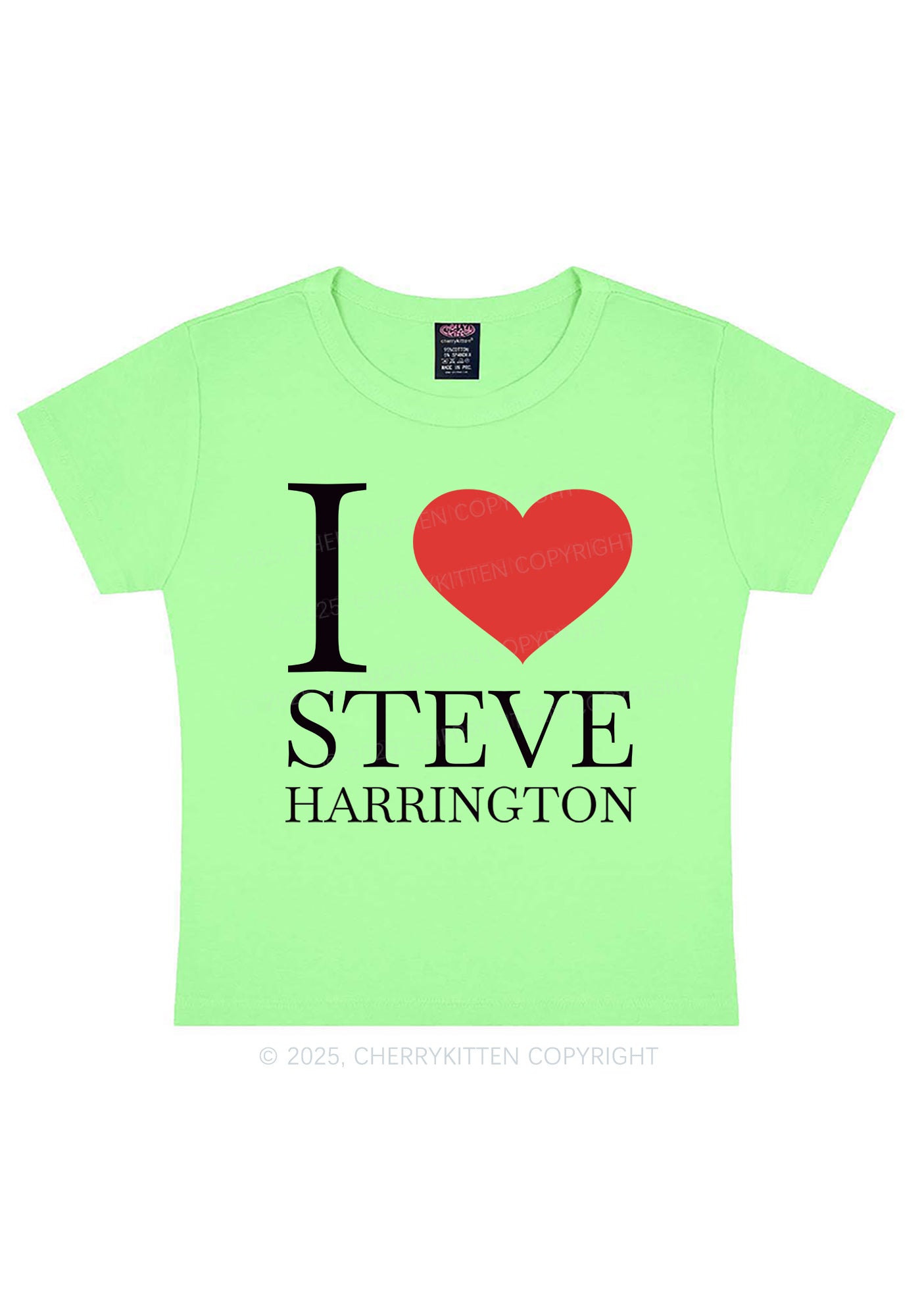 I Love SH Y2K Baby Tee Cherrykitten