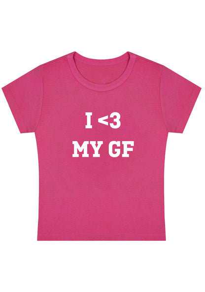 I <3 My GF Y2K Baby Tee