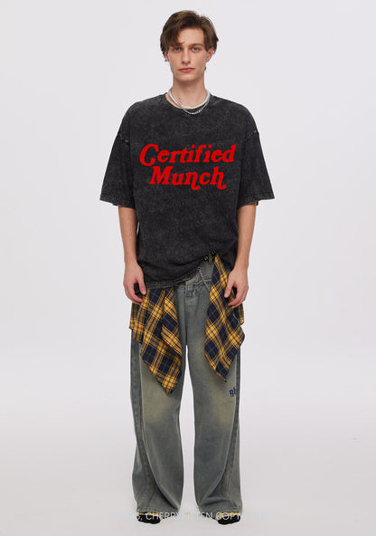 Certified Munch Y2K Shirts Washed Tee Cherrykitten