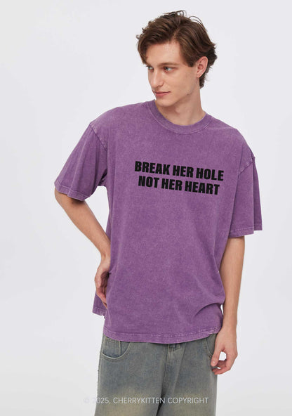 Break Hole Not Heart Y2K Valentine's Day Couple Shirt Cherrykitten