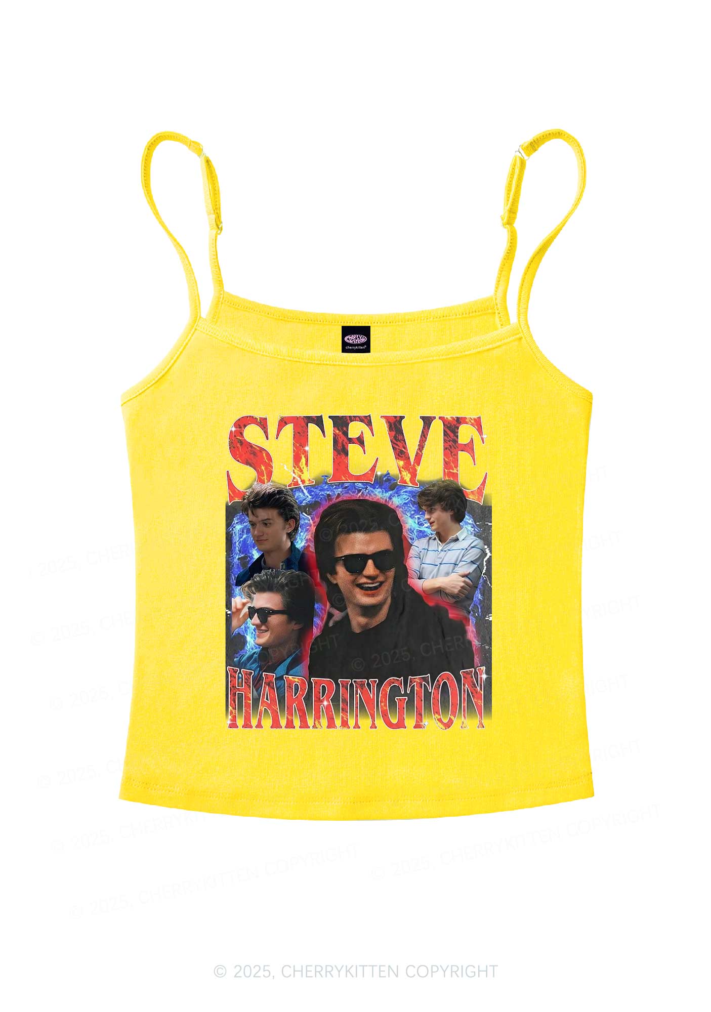 SH Red Blaze Y2K Spaghetti Strap Cami Cherrykitten