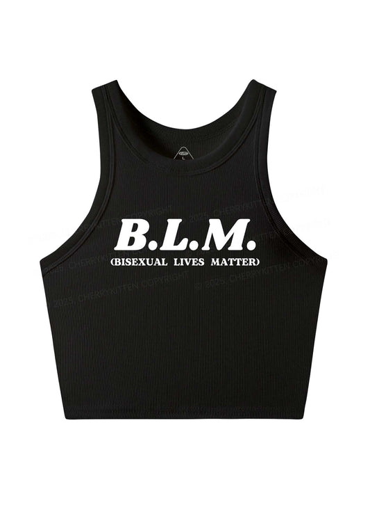 Bisexual Lives Matter Pride Y2K Crop Tank Top Cherrykitten