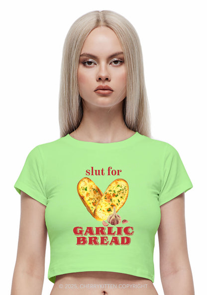 Slxt For Garlic Bread Y2K Baby Tee Cherrykitten