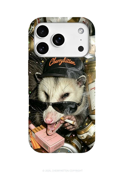 Smoking Opossum Y2K Phone Case Cherrykitten
