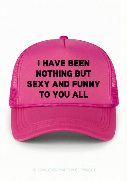 I Have Been Funny Y2K Trucker Hat Cherrykitten