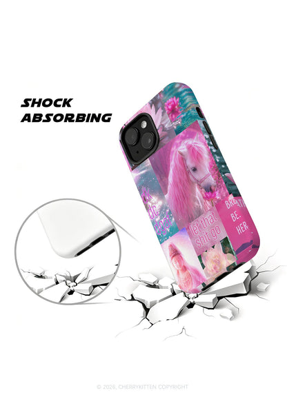 Pink Unicorn Collage Art Y2K Phone Case Cherrykitten