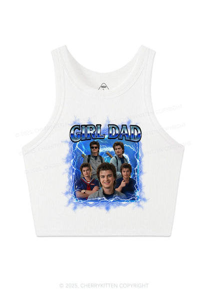 Girl Dad Y2K Crop Tank Top Cherrykitten