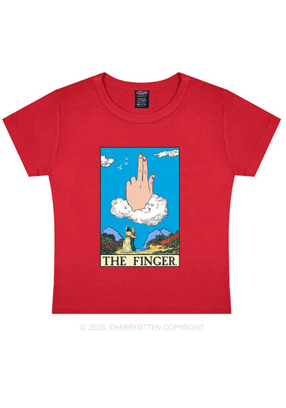 The Lesbians Finger Pride Y2K Baby Tee Cherrykitten