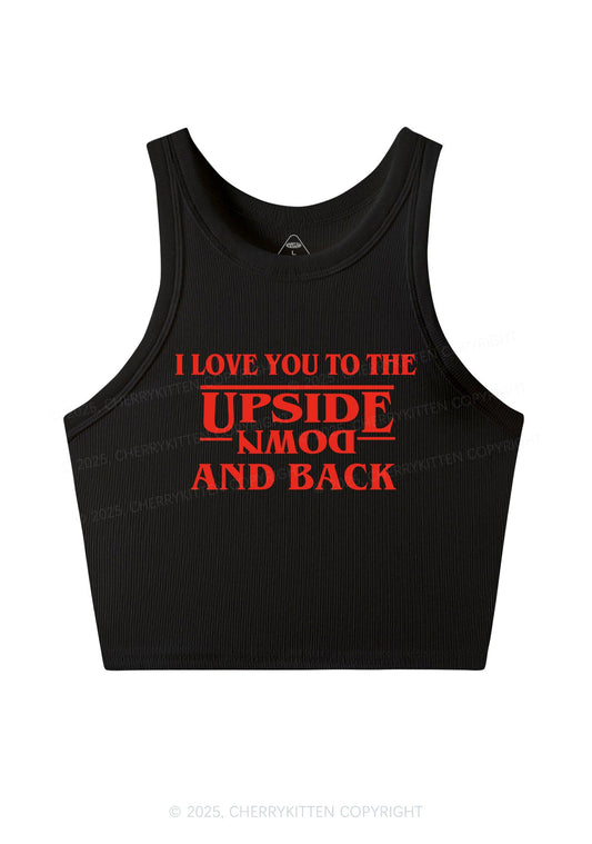 Love You Upside Down Y2K Crop Tank Top Cherrykitten