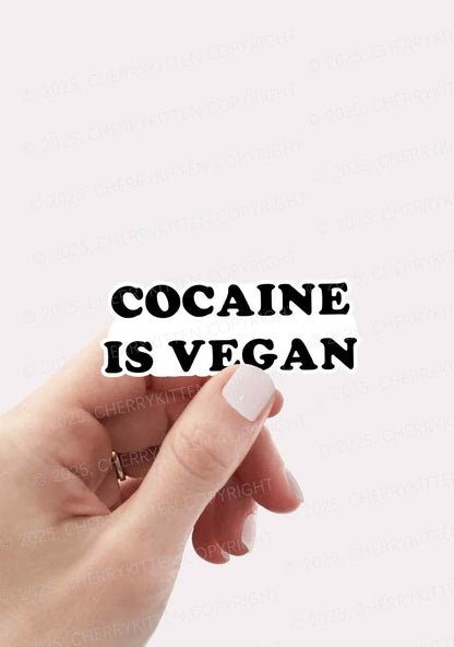 Cola Is Vegan 1Pc Y2K Sticker Cherrykitten