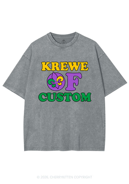 Krewe Of Custom Y2K Shirts Washed Tee Cherrykitten
