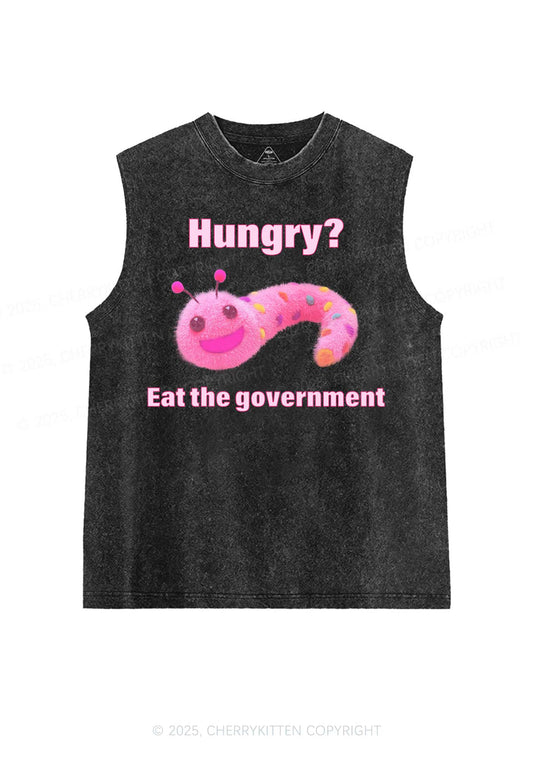 Eat The Government Y2K Washed Muscle Tank Cherrykitten