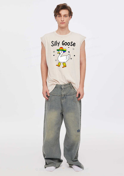 Silly Goose Pride Y2K Washed Muscle Tank Cherrykitten