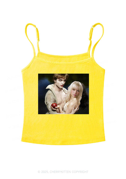 Custom Vampire Lover Photo Y2K Spaghetti Strap Cami Cherrykitten