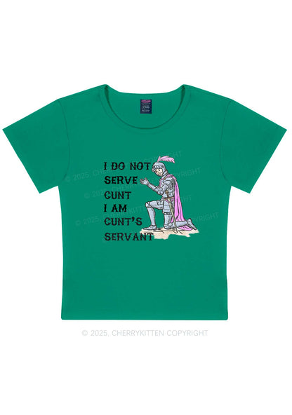 I Am Cxxt Servant Y2K Baby Tee Cherrykitten