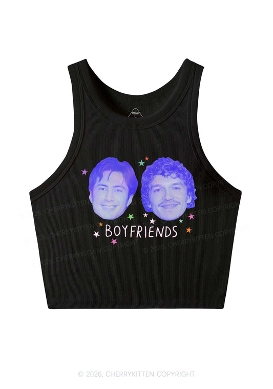 Neon Boyfriends Photo HR Y2K Crop Tank Top Cherrykitten