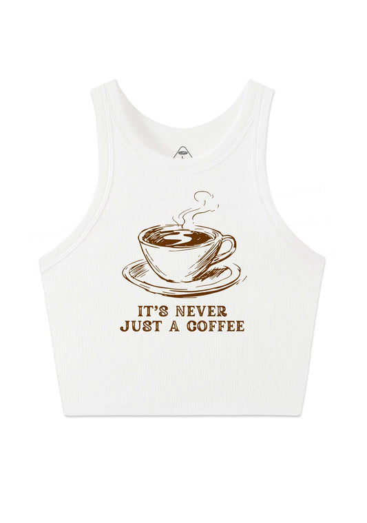 Its Never Just Coffee Pride Y2K Crop Tank Top Cherrykitten