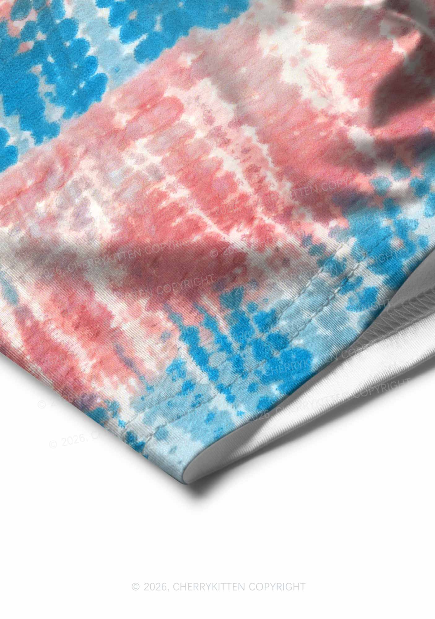 Tie Dye Trans Pride Y2K Print Men Boxer Briefs Cherrykitten