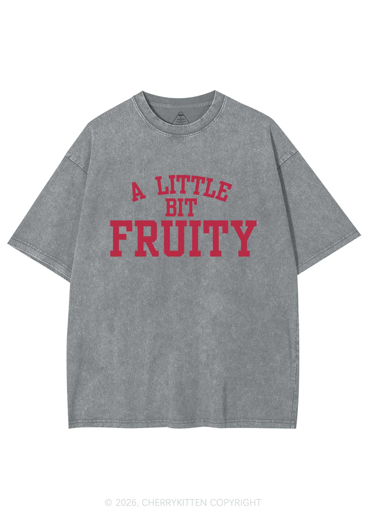 A Little Bit Fruity Pride Y2K Shirts Washed Tee Cherrykitten