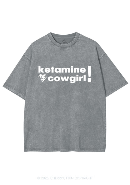 K Cowgirl Y2K Shirts Washed Tee Cherrykitten