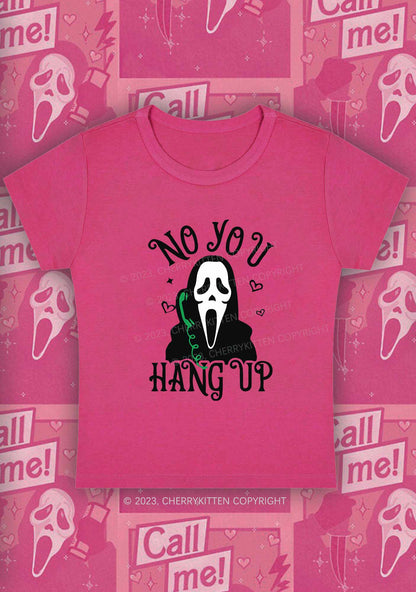 Halloween Ghost You Hang Up Y2K Baby Tee Cherrykitten