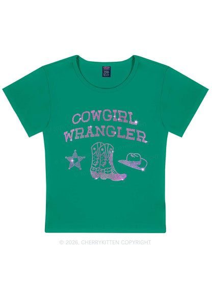 Rhinestone Cowgirl Wrangler Boots Pride Y2K Baby Tee Cherrykitten
