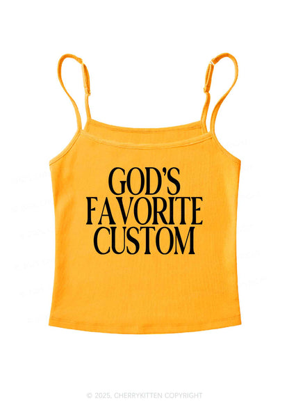 Gods Favorite Custom Y2K Spaghetti Strap Cami Cherrykitten